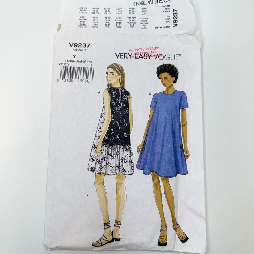 Sewing Pattern - Womenswear - Vogue 9237 - True Deadstock supplies Fabric by private - Sustainable Textile | FABCYCLE