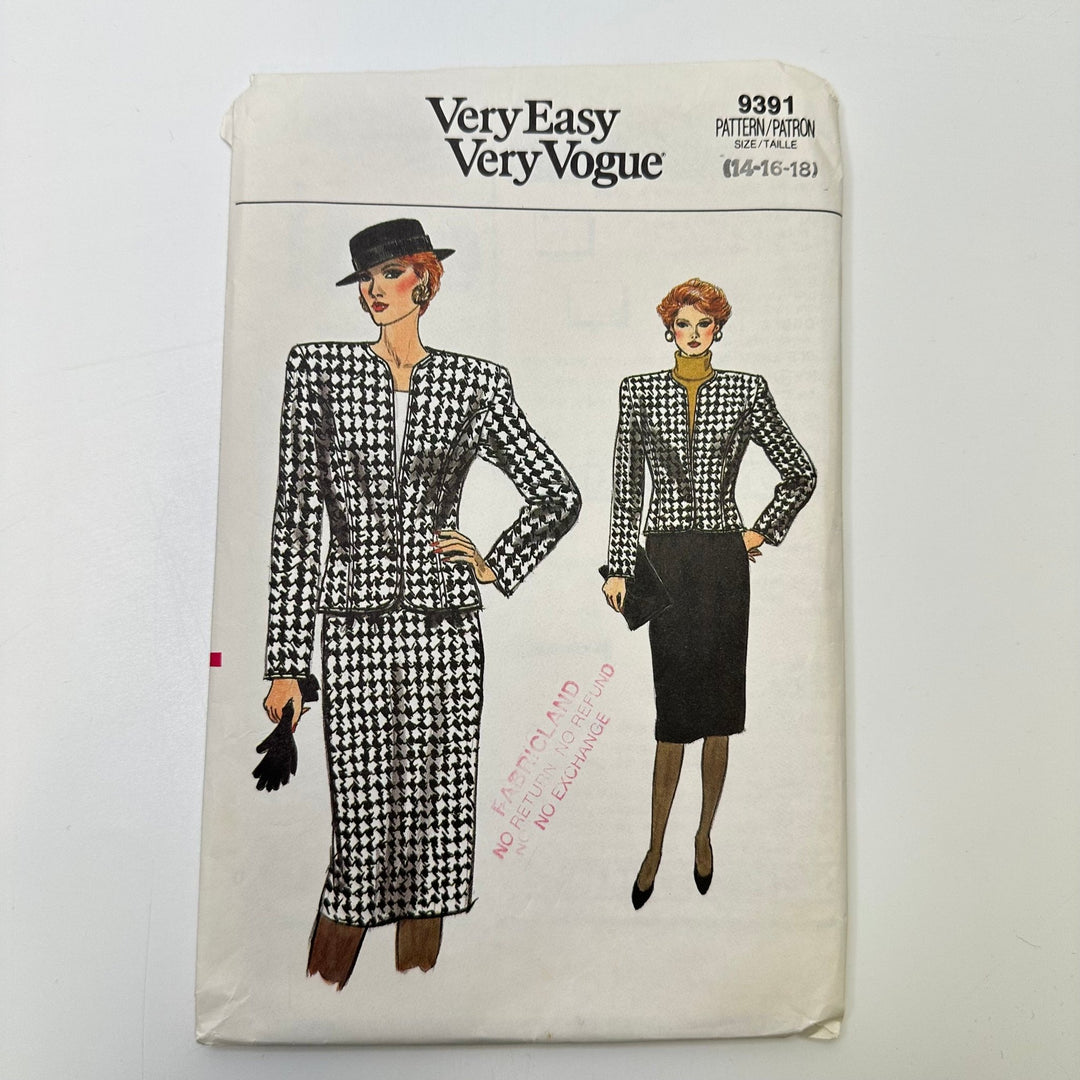 Sewing Pattern - Womenswear - Vogue 9391 - True Deadstock supplies Fabric by private - Sustainable Textile | FABCYCLE