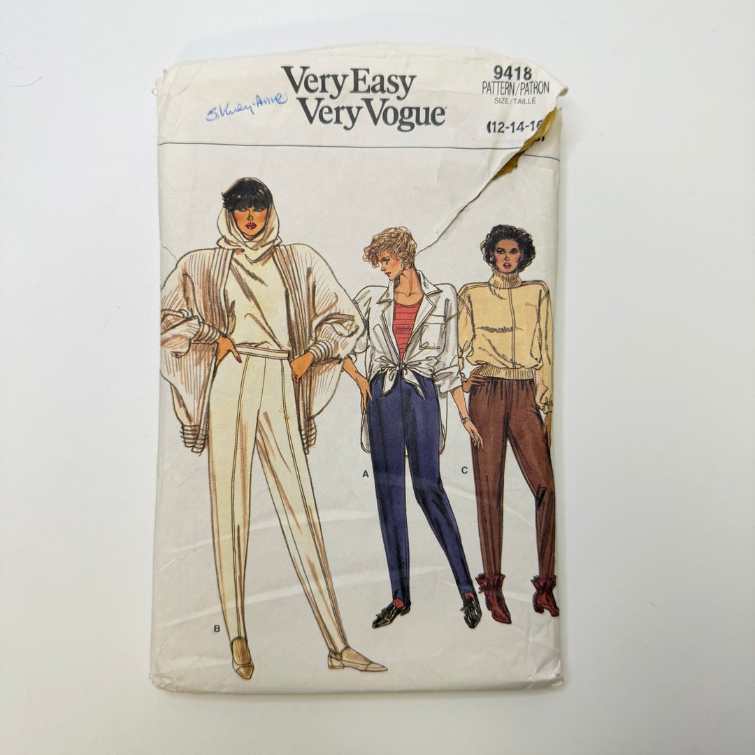 Sewing Pattern - Womenswear - Vogue 9418 - True Deadstock supplies Fabric by private - Sustainable Textile | FABCYCLE
