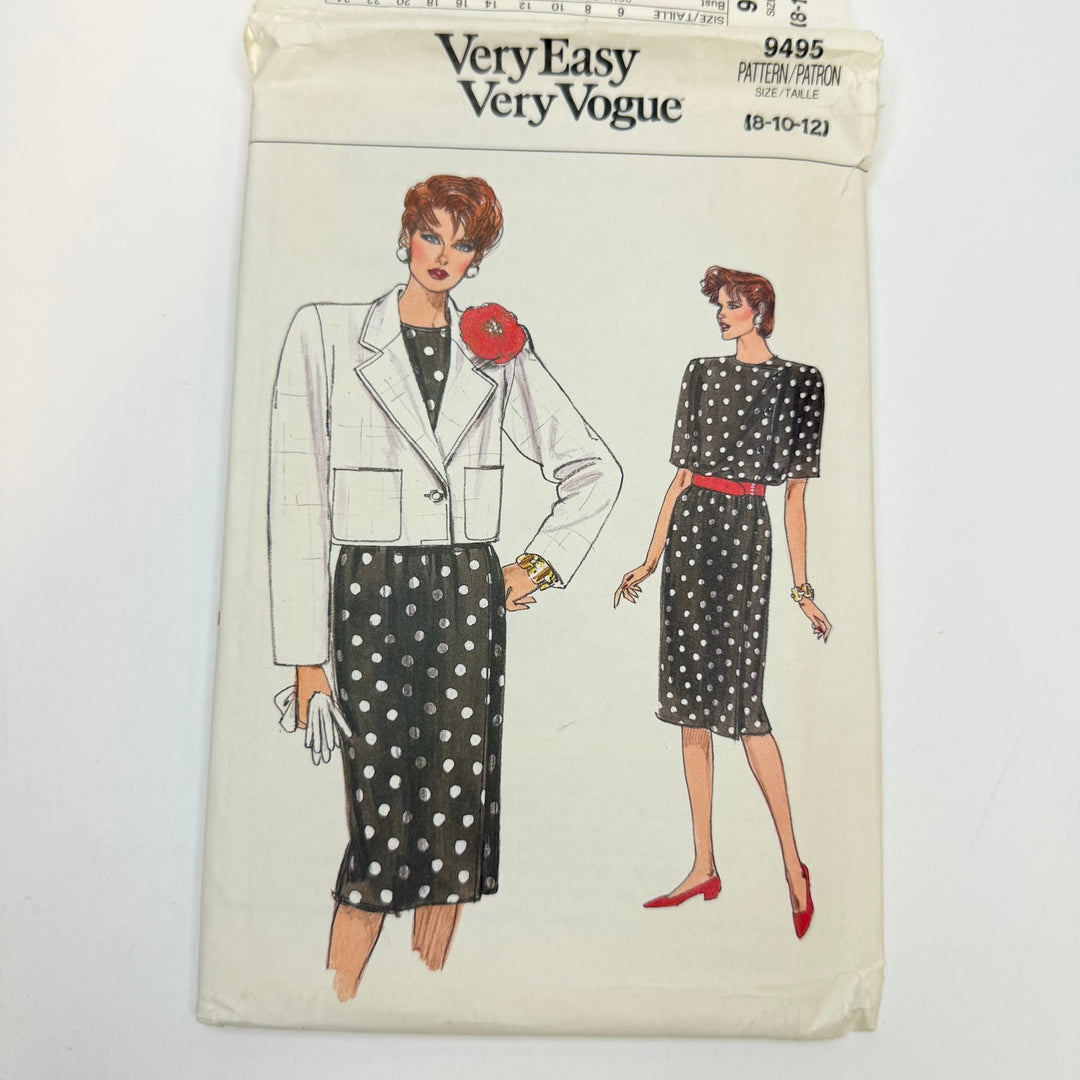 Sewing Pattern - Womenswear - Vogue 9495 - True Deadstock supplies Fabric by private - Sustainable Textile | FABCYCLE