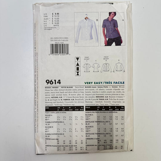 Sewing Pattern - Womenswear - Vogue 9614 - True Deadstock supplies Fabric by private - Sustainable Textile | FABCYCLE