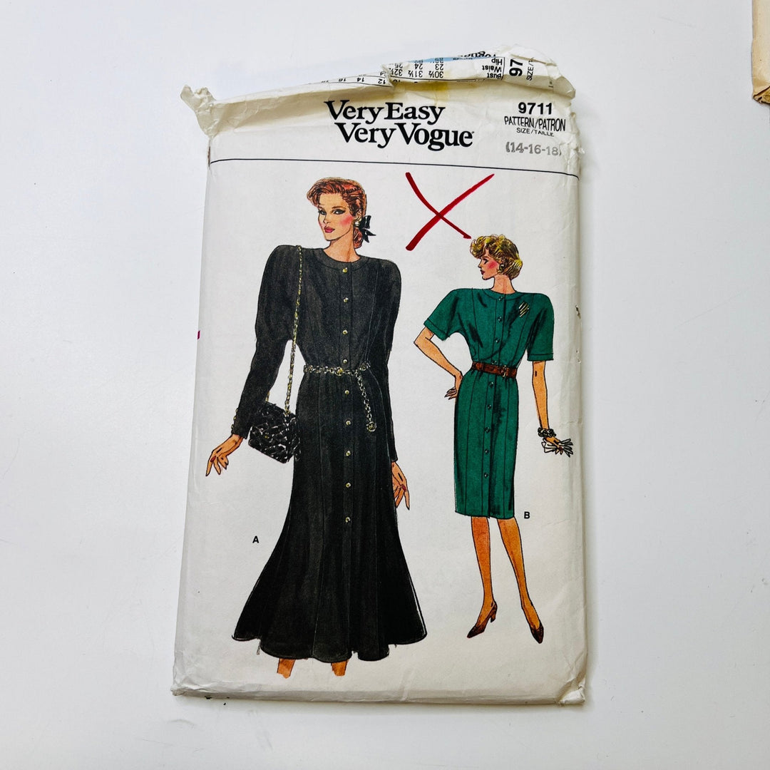 Sewing Pattern - Womenswear - Vogue 9711 - True Deadstock supplies Fabric by private - Sustainable Textile | FABCYCLE