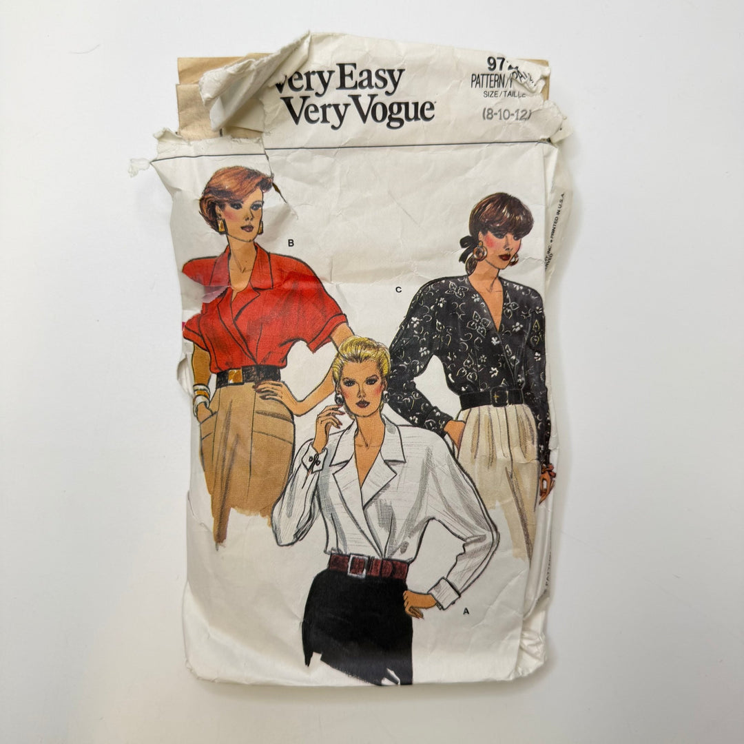 Sewing Pattern - Womenswear - Vogue 9721 - True Deadstock supplies Fabric by private - Sustainable Textile | FABCYCLE
