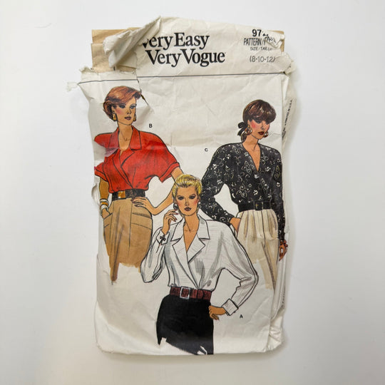 Sewing Pattern - Womenswear - Vogue 9721 - True Deadstock supplies Fabric by private - Sustainable Textile | FABCYCLE