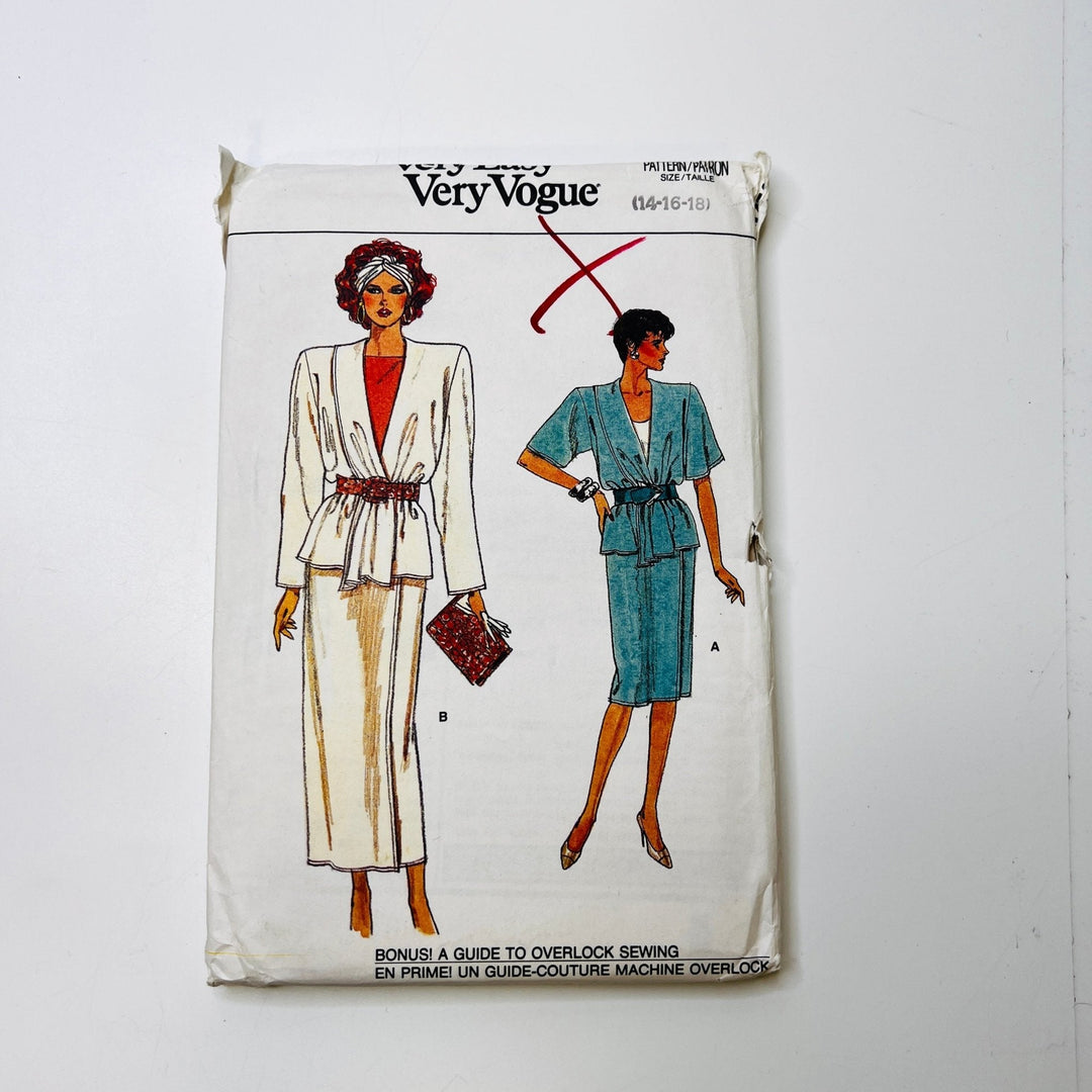 Sewing Pattern - Womenswear - Vogue 9774 - True Deadstock supplies Fabric by private - Sustainable Textile | FABCYCLE