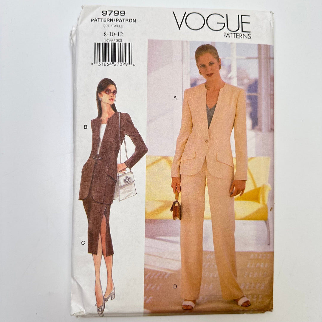 Sewing Pattern - Womenswear - Vogue 9799 - True Deadstock supplies Fabric by private - Sustainable Textile | FABCYCLE