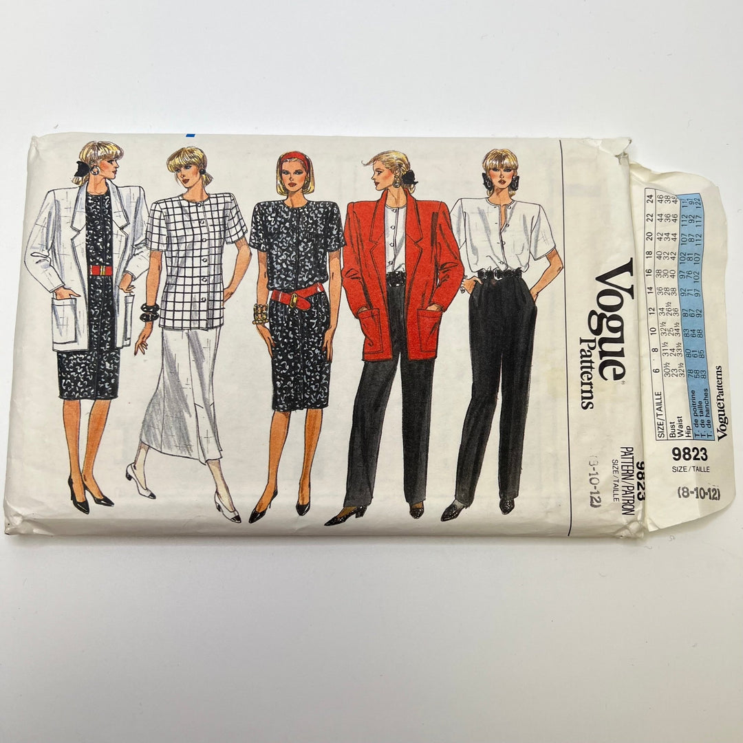 Sewing Pattern - Womenswear - Vogue 9823 - True Deadstock supplies Fabric by private - Sustainable Textile | FABCYCLE