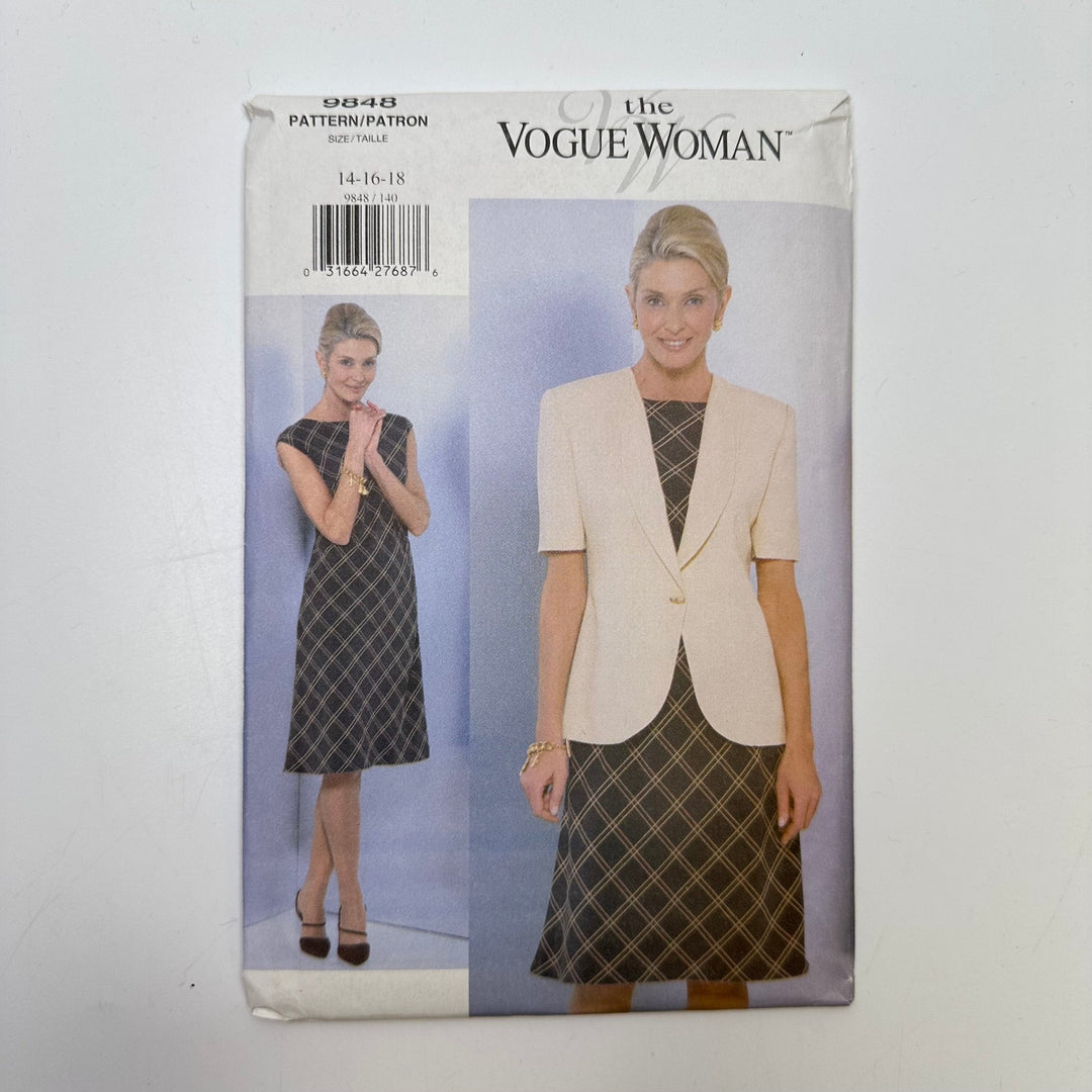 Sewing Pattern - Womenswear - Vogue 9848 - True Deadstock supplies Fabric by private - Sustainable Textile | FABCYCLE