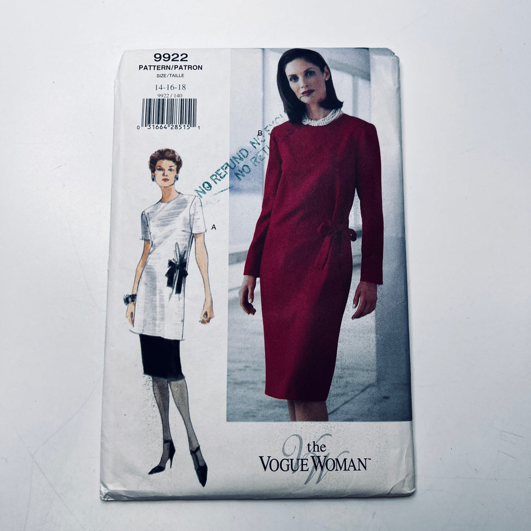 Sewing Pattern - Womenswear - Vogue 9922 - True Deadstock supplies Fabric by private - Sustainable Textile | FABCYCLE