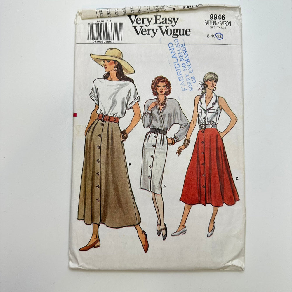 Sewing Pattern - Womenswear - Vogue 9946 - True Deadstock supplies Fabric by private - Sustainable Textile | FABCYCLE