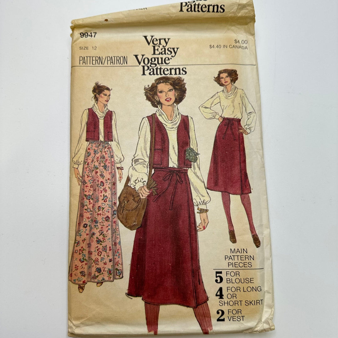 Sewing Pattern - Womenswear - Vogue 9947 - True Deadstock supplies Fabric by private - Sustainable Textile | FABCYCLE