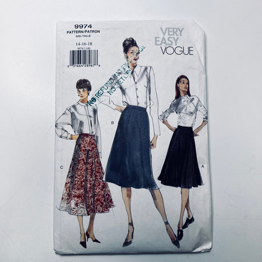 Sewing Pattern - Womenswear - Vogue 9974 - True Deadstock supplies Fabric by private - Sustainable Textile | FABCYCLE