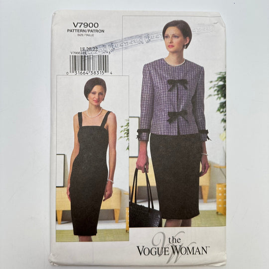 Sewing Pattern - Womenswear - Vogue V7900 - True Deadstock supplies Fabric by private - Sustainable Textile | FABCYCLE