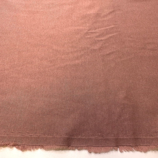 Sewing Pieces Together Backwards - Rib Knit Organic Cotton Knit - Light Brown/Dark Pink - 1.1M Bundle - True Deadstock fabric Fabric by private - Sustainable Textile | FABCYCLE