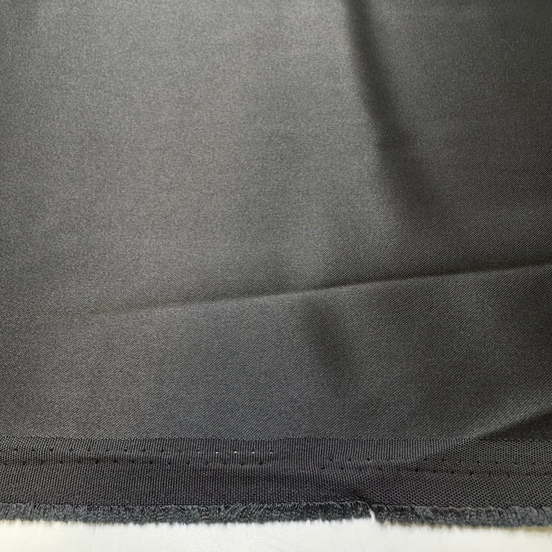 Sewing Until The Sun Sets - Polyester Blend Woven - Dark Grey - 2.15M Bundle - True Deadstock fabric Fabric by private - Sustainable Textile | FABCYCLE