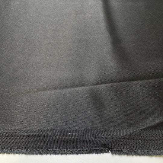 Sewing Until The Sun Sets - Polyester Blend Woven - Dark Grey - 2.15M Bundle - True Deadstock fabric Fabric by private - Sustainable Textile | FABCYCLE