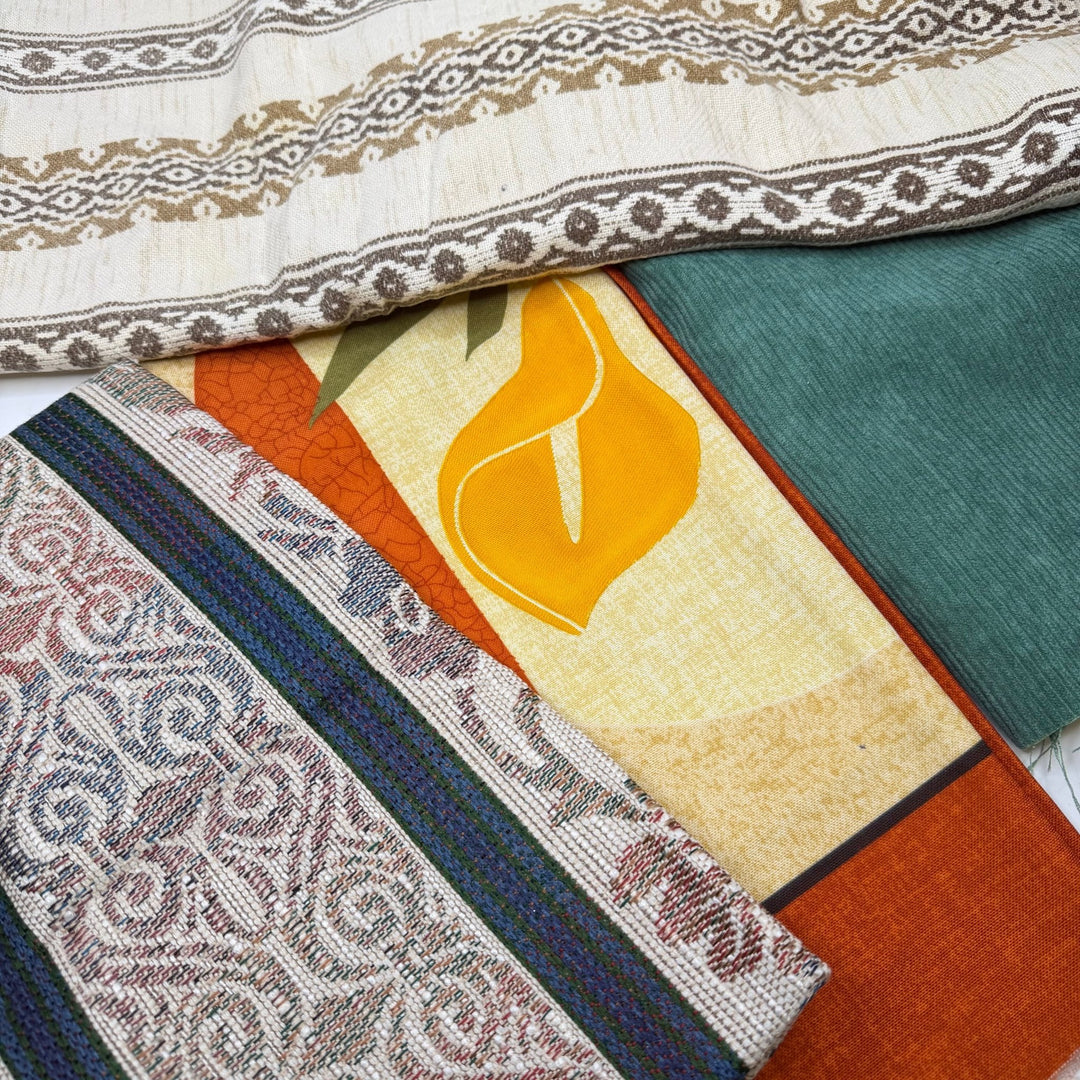 Shag Rug Era - Small Bundles - Fun 4 Pack - True Deadstock Fabric Fabric by FABCYCLE shop - Sustainable Textile | FABCYCLE
