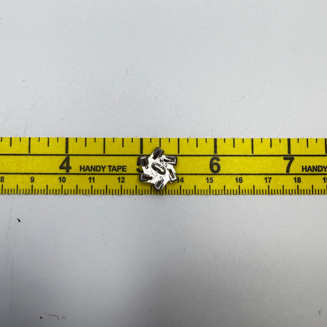 Shank Button - 10MM Metal - Silver - 2 Pack - True Deadstock supplies Fabric by private - Sustainable Textile | FABCYCLE