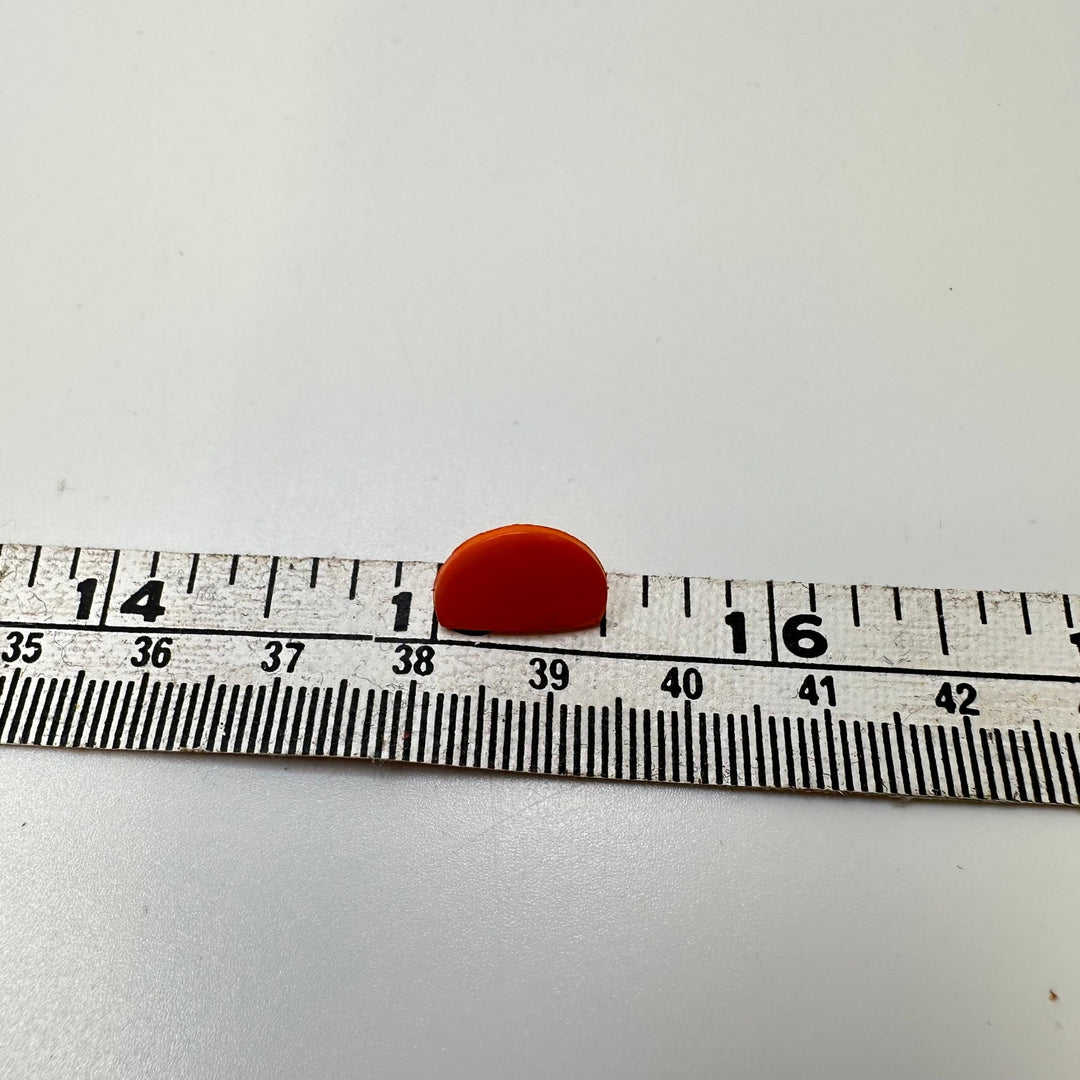 Shank Button - 10MM Plastic - Coral Orange - 10 Pack - True Deadstock supplies Fabric by private - Sustainable Textile | FABCYCLE
