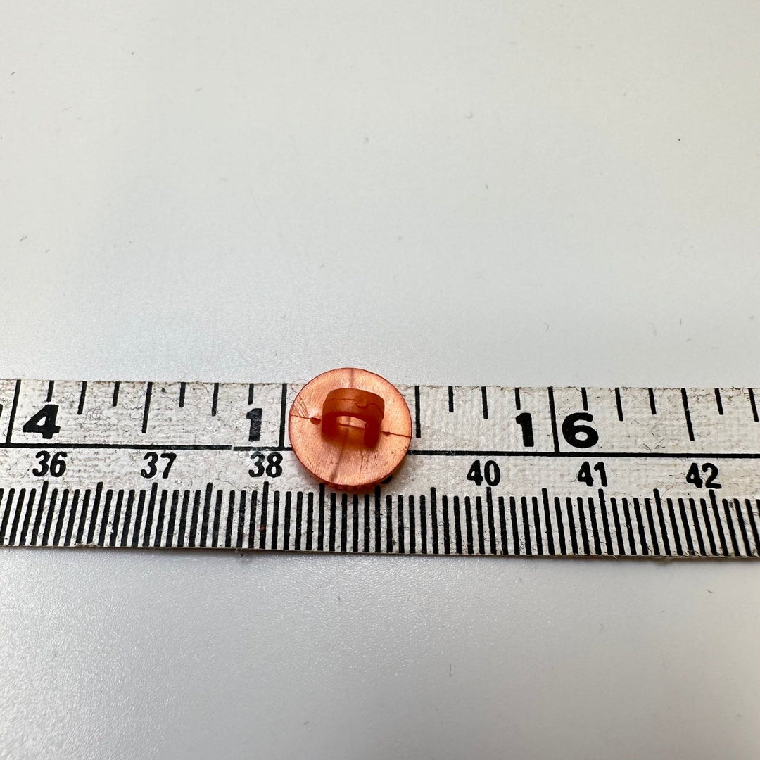 Shank Button - 10MM Plastic - Coral Orange - 70 Pack - True Deadstock supplies Fabric by private - Sustainable Textile | FABCYCLE