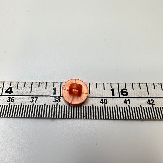 Shank Button - 10MM Plastic - Coral Orange - 70 Pack - True Deadstock supplies Fabric by private - Sustainable Textile | FABCYCLE
