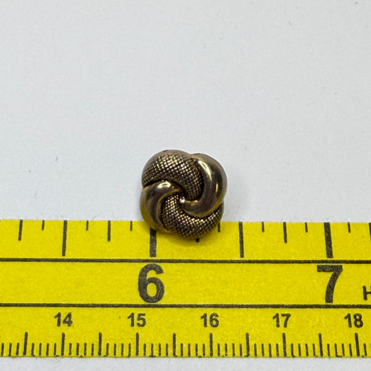Shank Button - 10MM Plastic - Gold - 2 Pack - True Deadstock supplies Fabric by private - Sustainable Textile | FABCYCLE