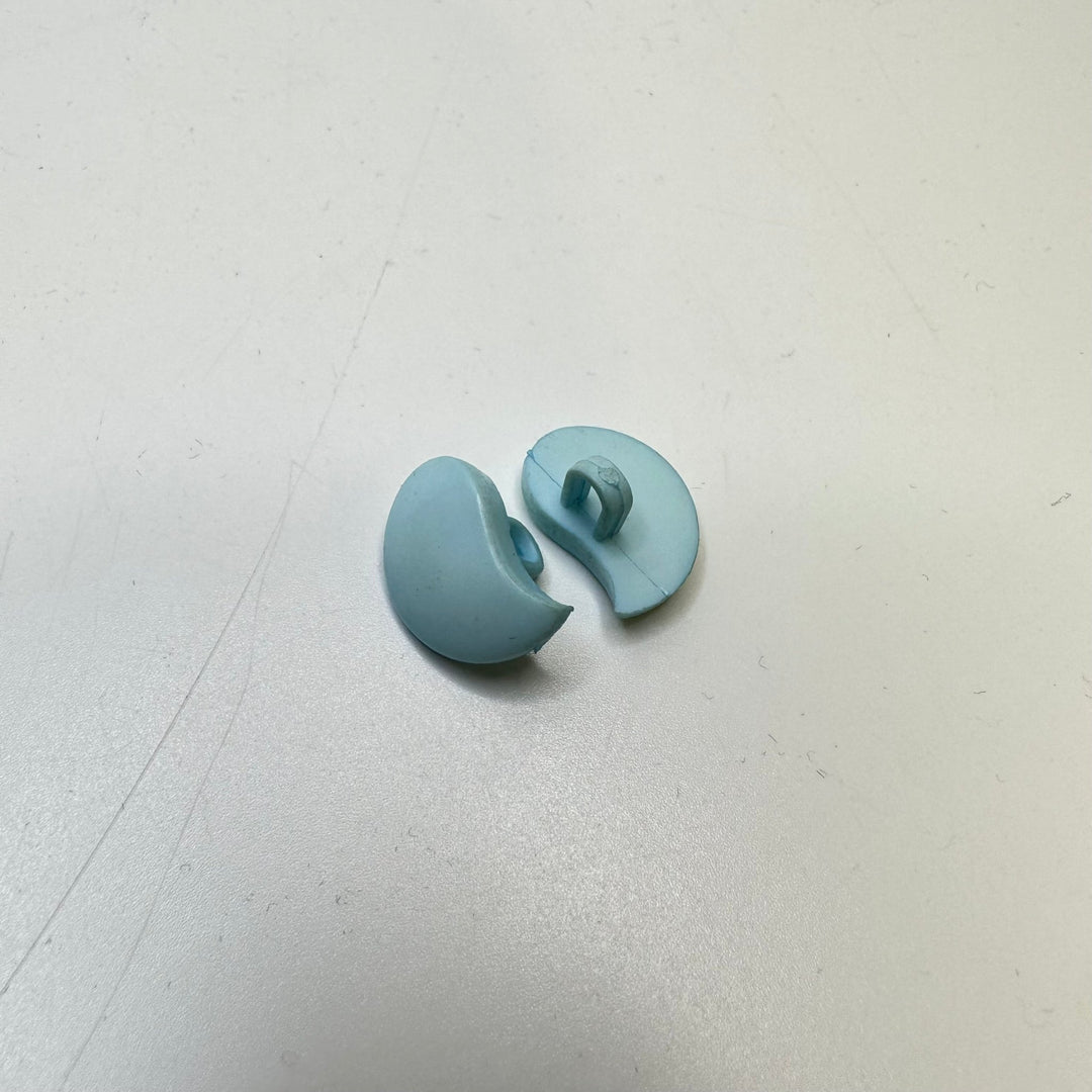 Shank Button - 10MM Plastic - Light Blue - 2 Pack - True Deadstock supplies Fabric by private - Sustainable Textile | FABCYCLE