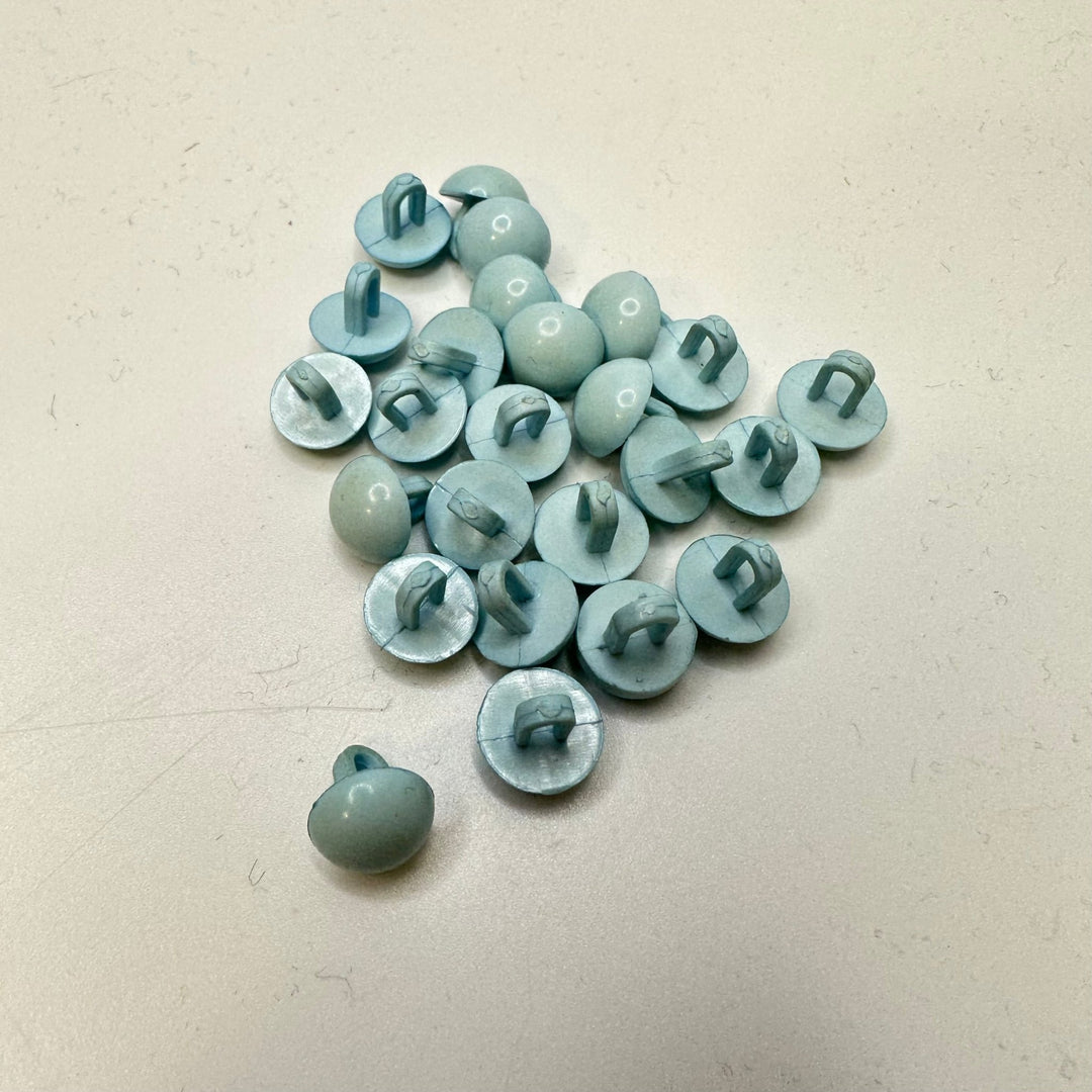 Shank Button - 10MM Plastic - Light Blue - 25 Pack - True Deadstock supplies Fabric by private - Sustainable Textile | FABCYCLE