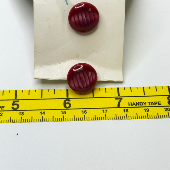 Shank Button - 10MM Plastic - Translucent Burgundy - 10 Pack - True Deadstock supplies Fabric by private - Sustainable Textile | FABCYCLE