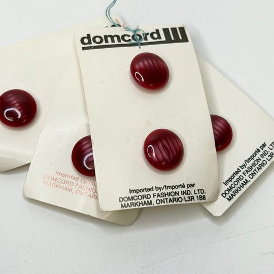 Shank Button - 10MM Plastic - Translucent Burgundy - 10 Pack - True Deadstock supplies Fabric by private - Sustainable Textile | FABCYCLE