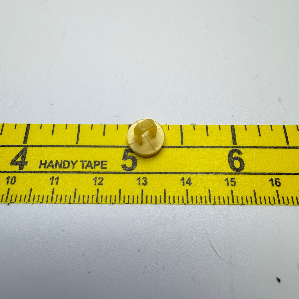 Shank Button - 10MM Plastic - Translucent Yellow - 8 Pack - True Deadstock supplies Fabric by private - Sustainable Textile | FABCYCLE