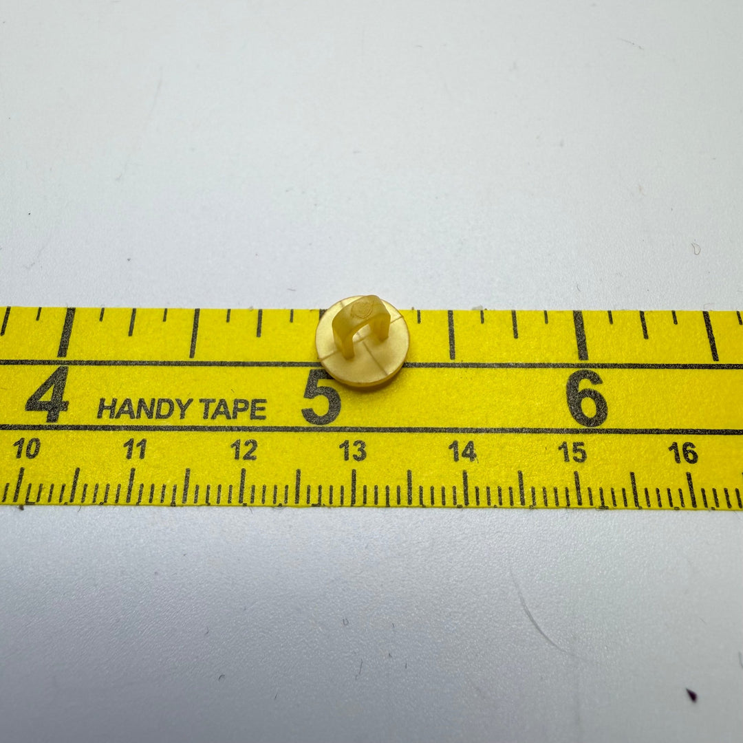 Shank Button - 10MM Plastic - Translucent Yellow - 8 Pack - True Deadstock supplies Fabric by private - Sustainable Textile | FABCYCLE