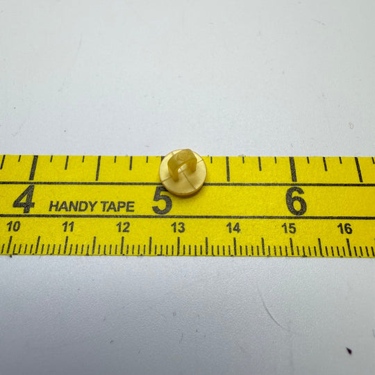 Shank Button - 10MM Plastic - Translucent Yellow - 8 Pack - True Deadstock supplies Fabric by private - Sustainable Textile | FABCYCLE
