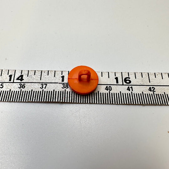 Shank Button - 12MM Plastic - Coral Orange - 15 Pack - True Deadstock supplies Fabric by private - Sustainable Textile | FABCYCLE