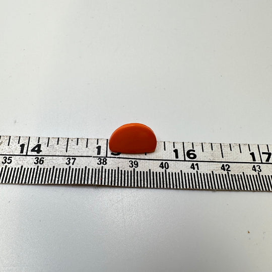 Shank Button - 15MM Plastic - Coral Orange - 85 Pack - True Deadstock supplies Fabric by private - Sustainable Textile | FABCYCLE