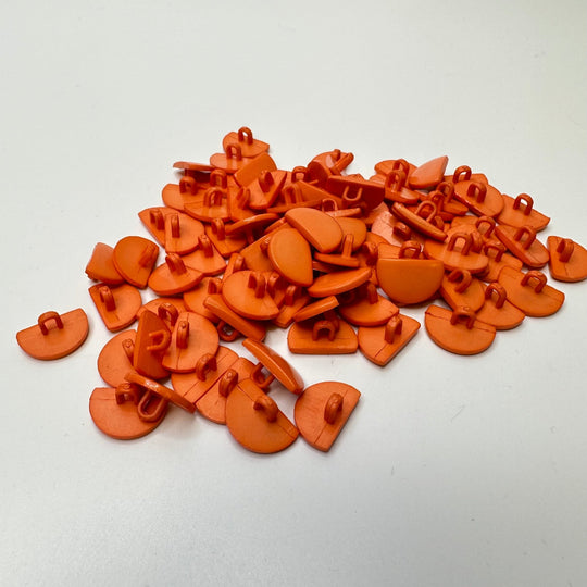 Shank Button - 15MM Plastic - Coral Orange - 85 Pack - True Deadstock supplies Fabric by private - Sustainable Textile | FABCYCLE