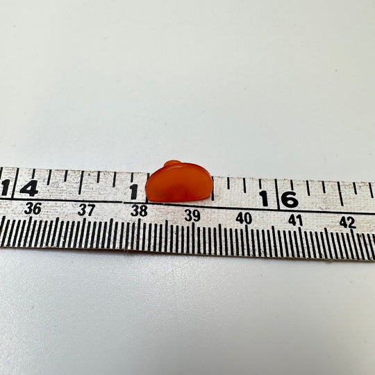 Shank Button - 15MM Plastic - Translucent Coral Orange - 45 Pack - True Deadstock supplies Fabric by private - Sustainable Textile | FABCYCLE