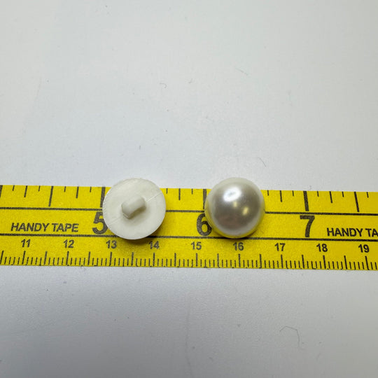 Shank Button - 15MM Plastic - Translucent White - 9 Pack - True Deadstock supplies Fabric by private - Sustainable Textile | FABCYCLE