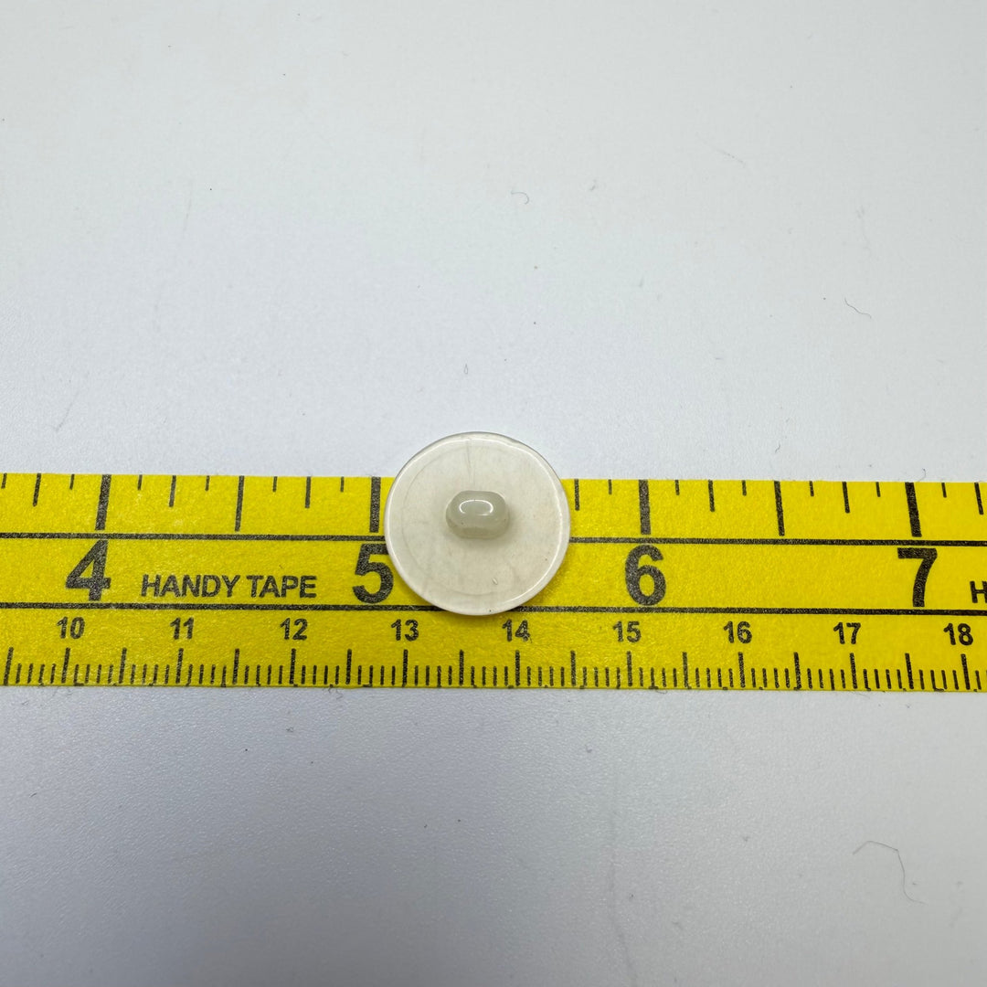 Shank Button - 18MM Plastic - Translucent Cream - 3 Pack - True Deadstock supplies Fabric by private - Sustainable Textile | FABCYCLE