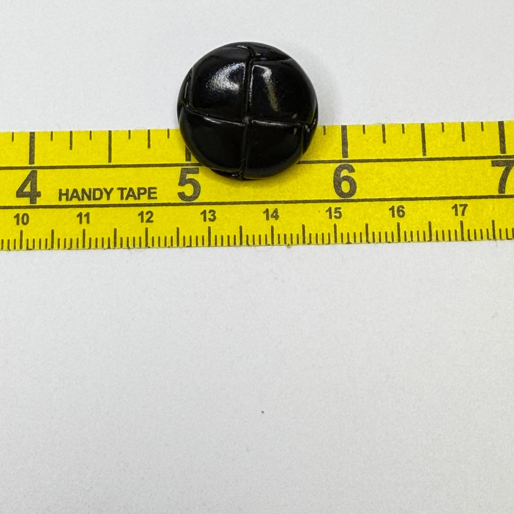 Shank Button - 20MM Plastic - Black - 6 Pack - True Deadstock supplies Fabric by private - Sustainable Textile | FABCYCLE