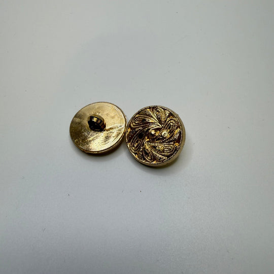 Shank Button - 20MM Plastic - Gold - 2 Pack - True Deadstock supplies Fabric by private - Sustainable Textile | FABCYCLE