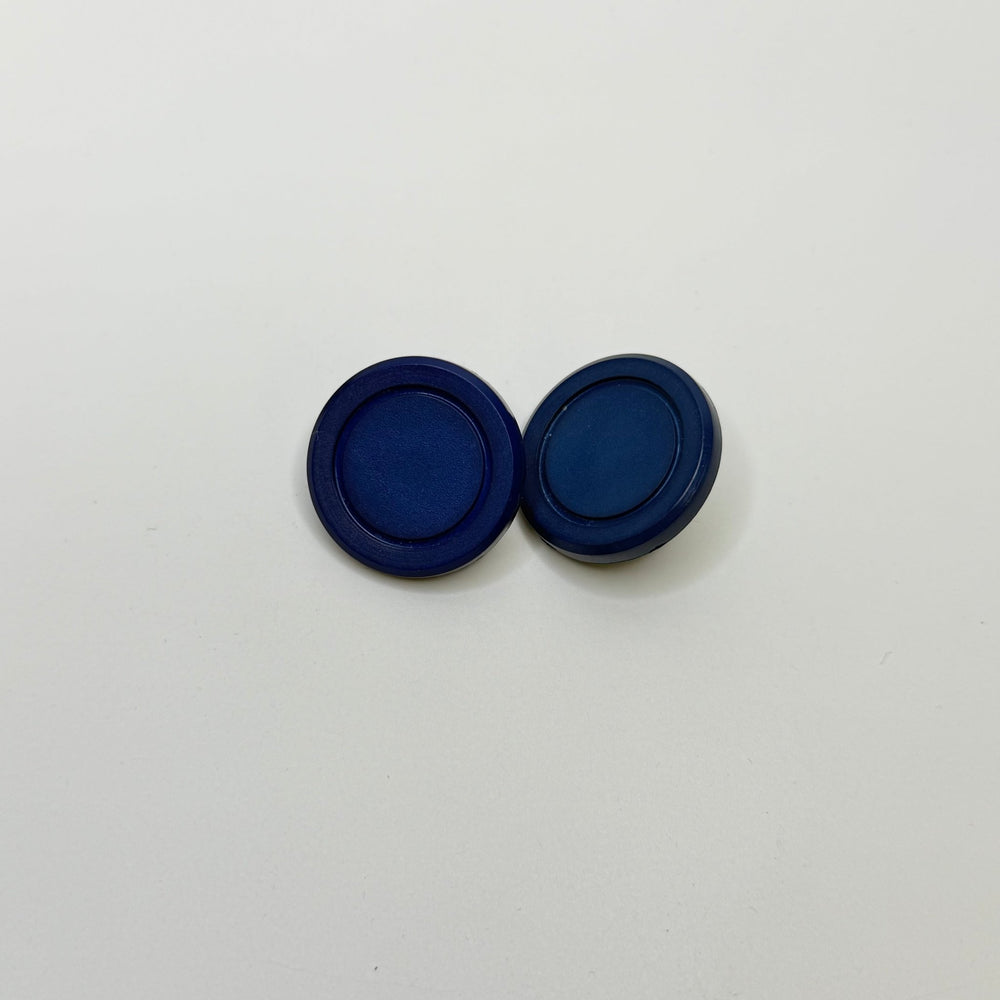 Shank Button - 20MM Plastic - Navy - 2 Pack - True Deadstock supplies Fabric by private - Sustainable Textile | FABCYCLE