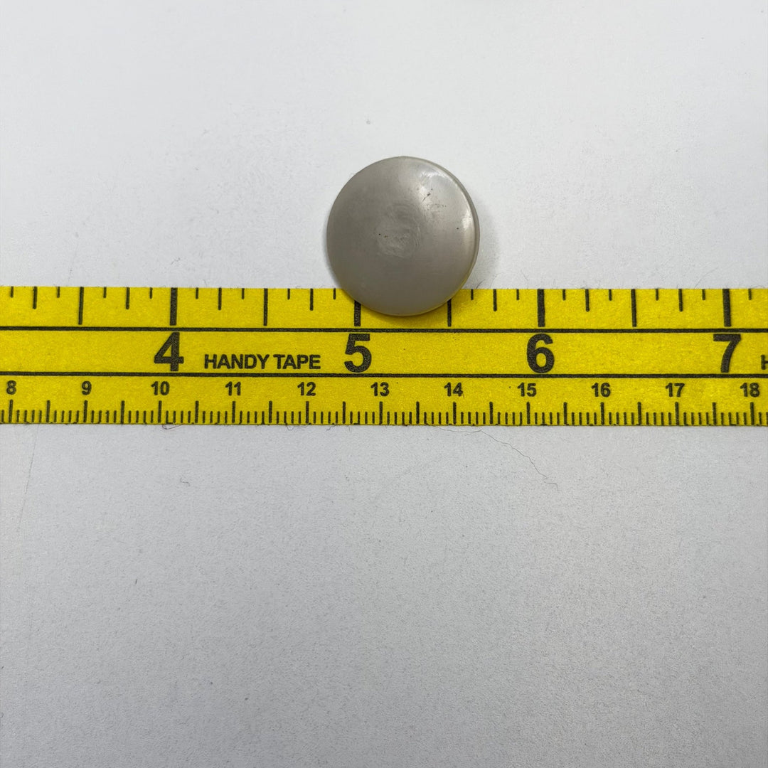 Shank Button - 20MM Plastic - Translucent Cream - 6 Pack - True Deadstock supplies Fabric by private - Sustainable Textile | FABCYCLE