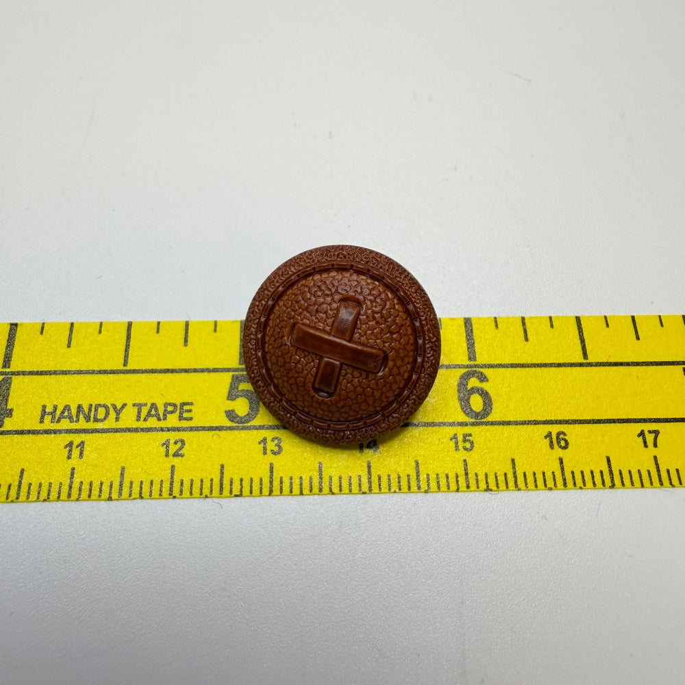 Shank Button - 30MM - Brown - True Deadstock supplies Fabric by private - Sustainable Textile | FABCYCLE