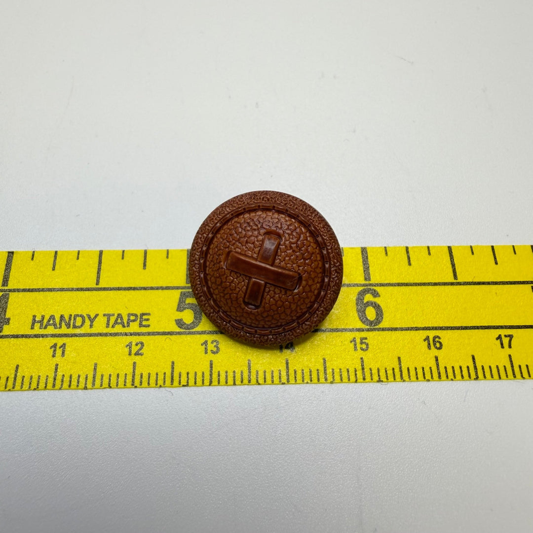 Shank Button - 30MM - Brown - True Deadstock supplies Fabric by private - Sustainable Textile | FABCYCLE