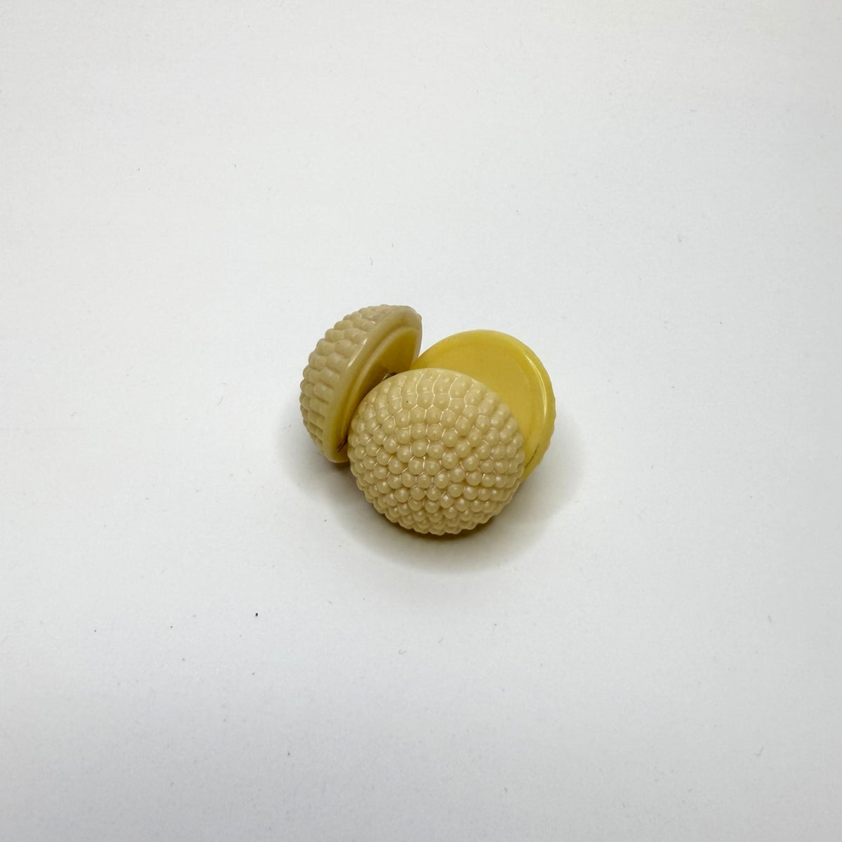 Shank Button - 30MM Plastic - Cream - 3 Pack - True Deadstock supplies Fabric by private - Sustainable Textile | FABCYCLE