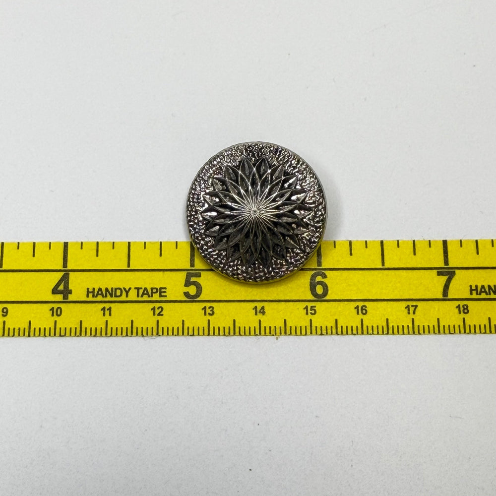 Shank Button - 30MM Plastic - Silver - 2 Pack - True Deadstock supplies Fabric by private - Sustainable Textile | FABCYCLE