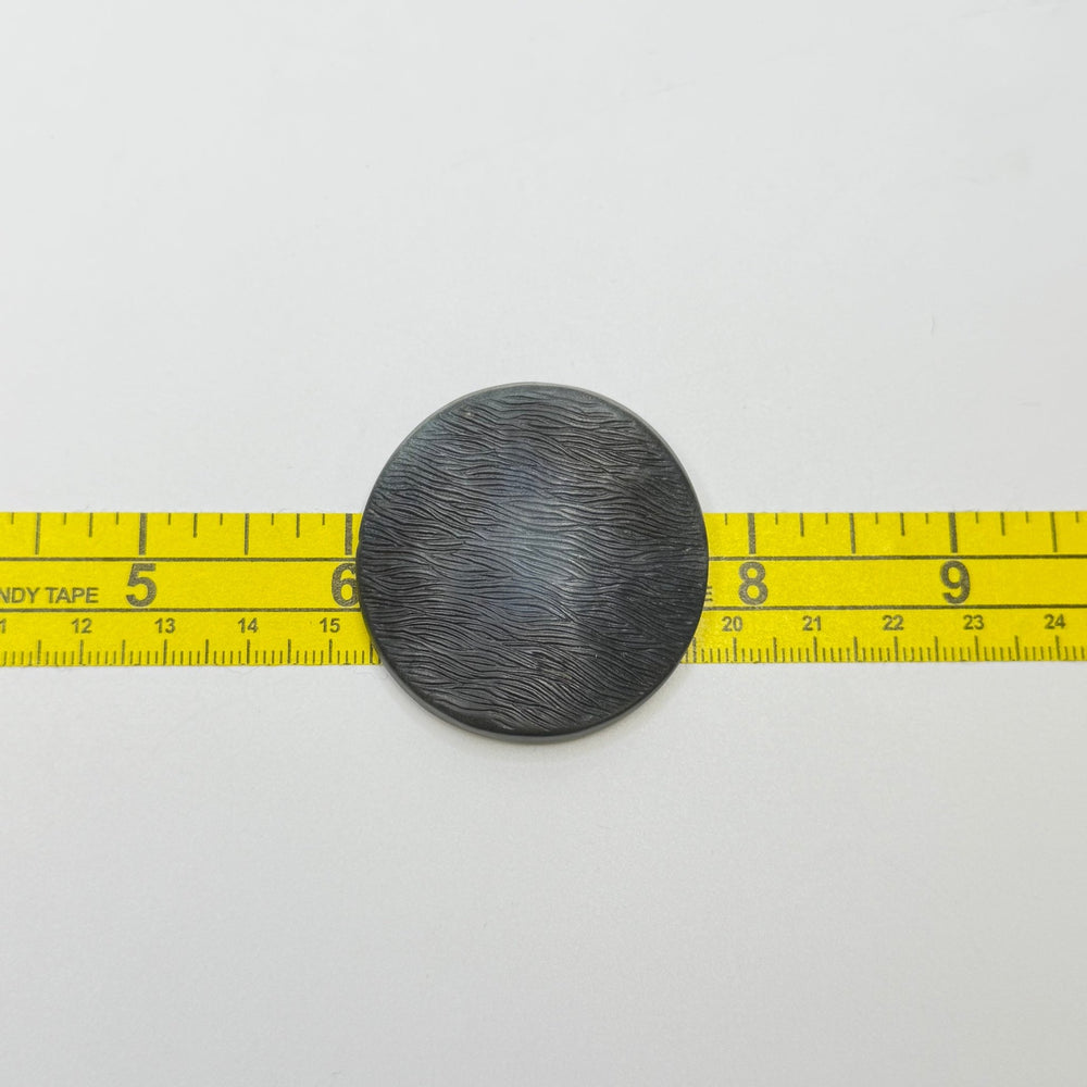 Shank Button - 50MM Plastic - Navy/Blue - True Deadstock supplies Fabric by private - Sustainable Textile | FABCYCLE