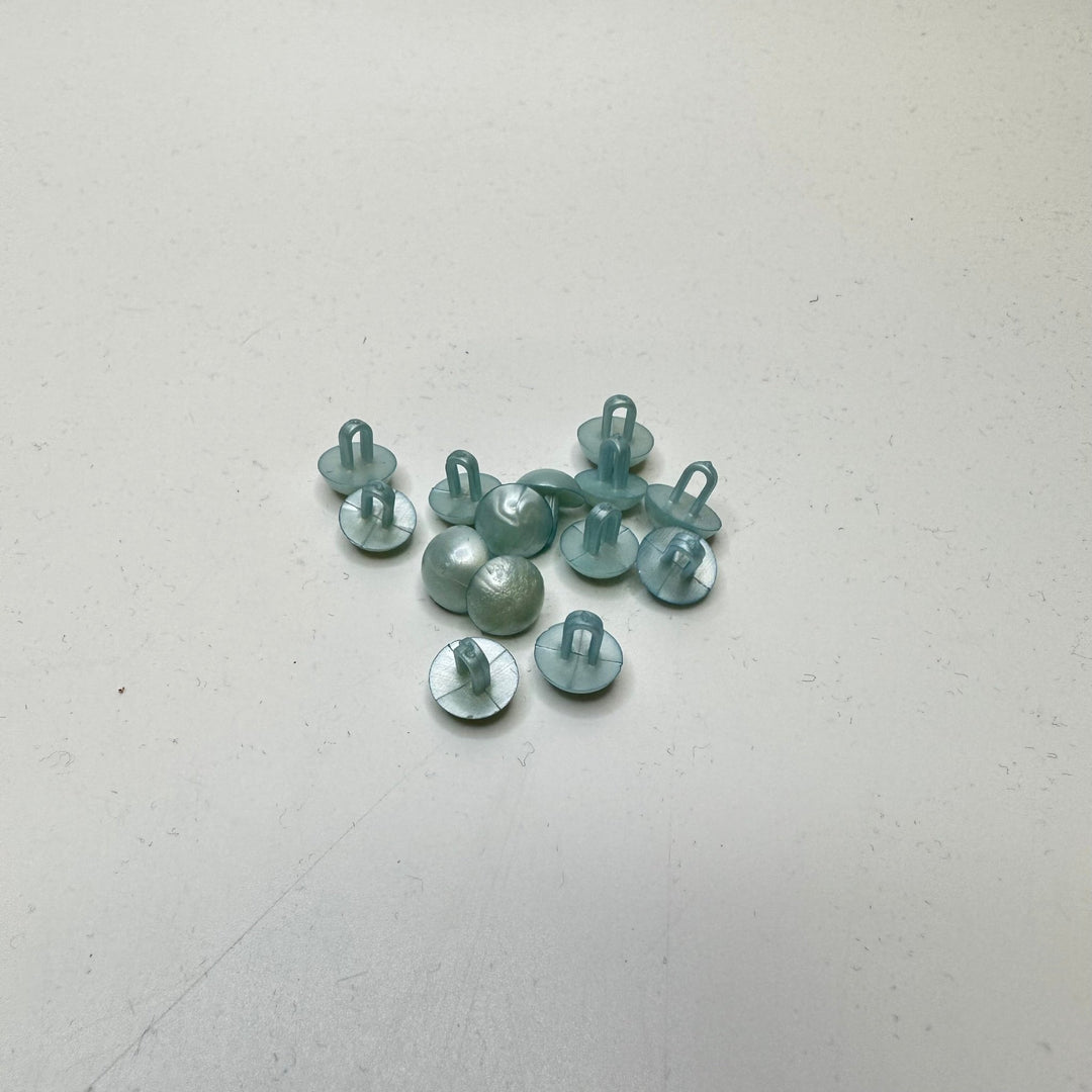 Shank Button - 5MM Plastic - Light Blue - 10 Pack - True Deadstock supplies Fabric by private - Sustainable Textile | FABCYCLE