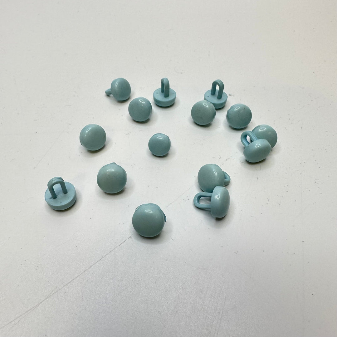 Shank Button - 5MM Plastic - Light Blue - 15 Pack - True Deadstock supplies Fabric by private - Sustainable Textile | FABCYCLE